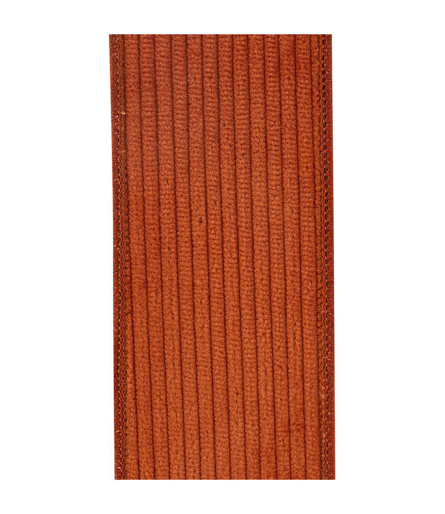2.5 inch Corduroy Deluxe Mesh Backed Wired Edge Ribbon