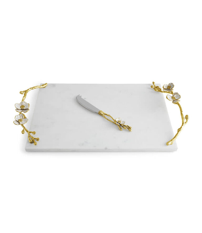 MICHAEL ARAM Orchid Large Cheese Board with Knife