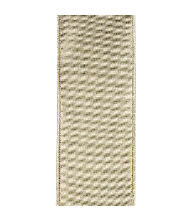 2.5 inch Velvet Touch Deluxe Metallic Dupioni Backed Black Wired Edge Ribbon