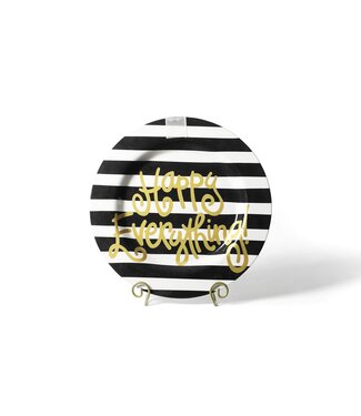 HAPPY EVERYTHING Black Stripe Happy Everything Big Platter
