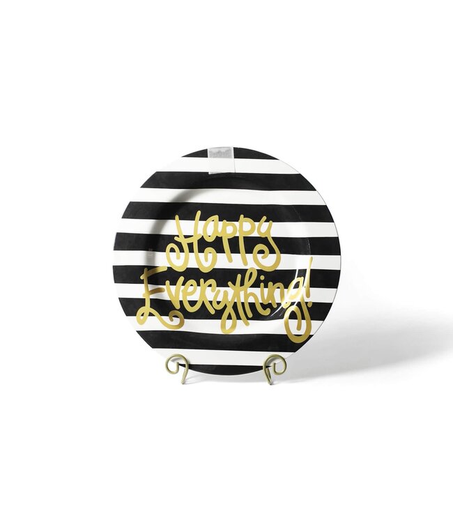 HAPPY EVERYTHING Black Stripe Happy Everything Big Platter