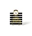 HAPPY EVERYTHING Black Stripe Happy Everything Big Square Platter
