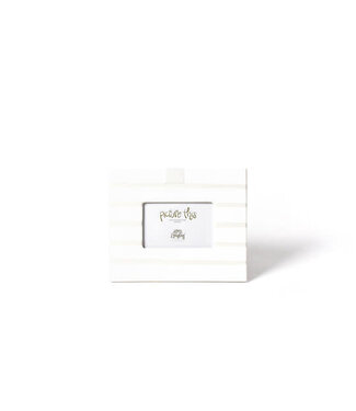 HAPPY EVERYTHING White Stripe Mini Rectangle Frame