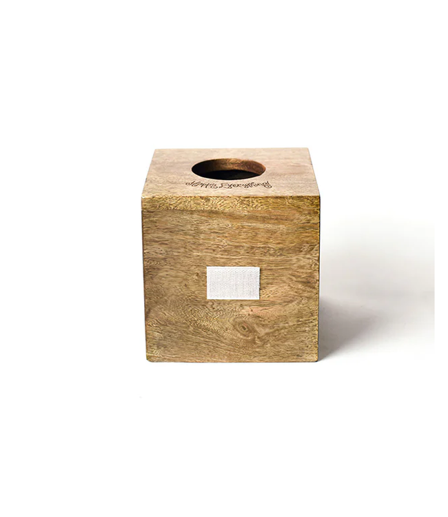 HAPPY EVERYTHING Happy Everything Mini Wood Tissue Box