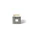 HAPPY EVERYTHING Black Stripe Mini Nesting Cube Medium