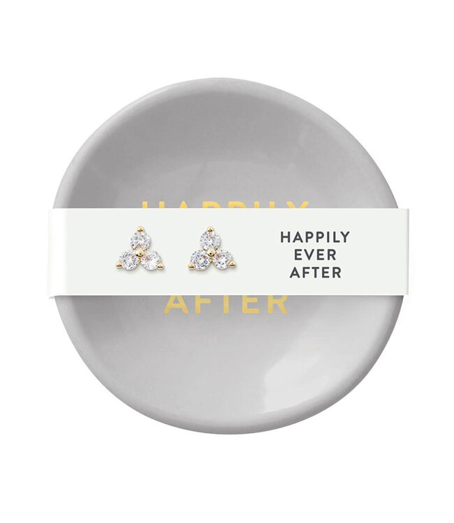 Ceramic Ring Dish & Earrings