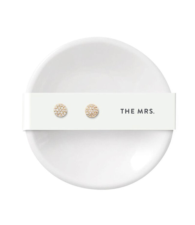 Ceramic Ring Dish & Earrings