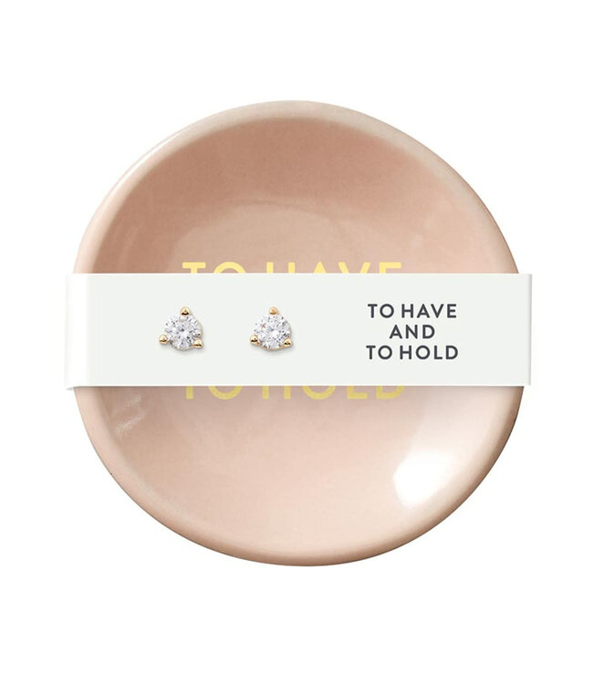 Ceramic Ring Dish & Earrings