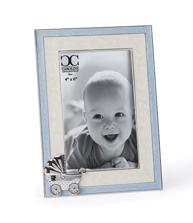 7.5” Blue Baby Carriage Frame