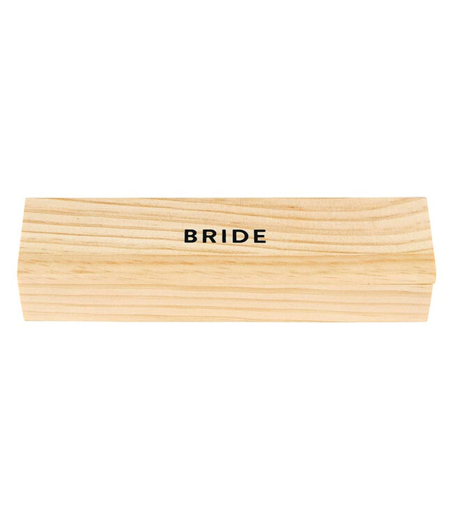 Wood Box with Gem Pen - Bride