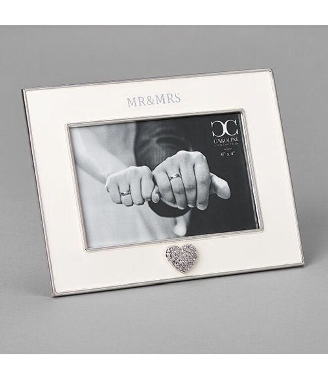 7” Mr & Mrs Frame With Heart