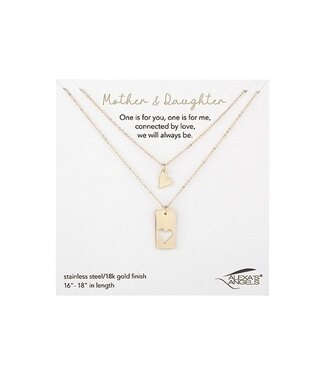 Gold Necklace Mom/Daughter - Sold as Set