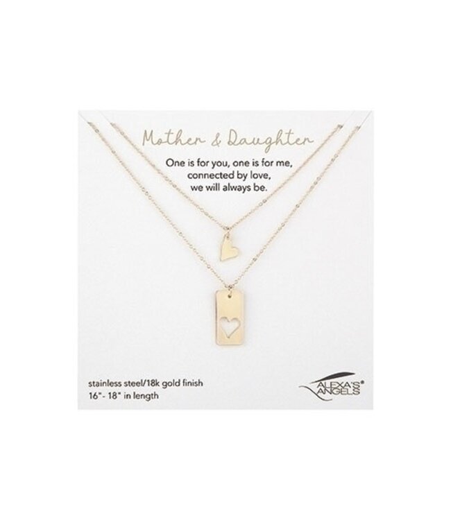 Gold Necklace Mom/Daughter - Sold as Set