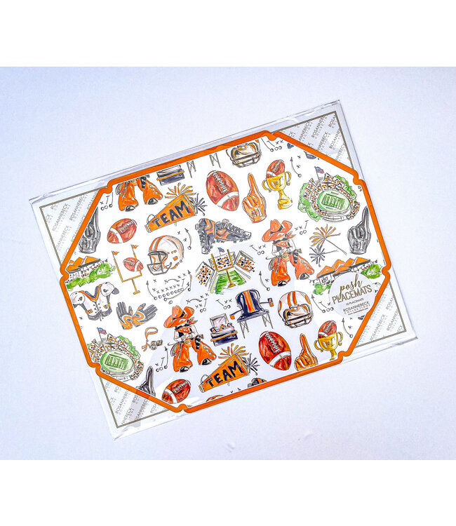 ROSANNE BECK COLLECTIONS Posh Die-Cut Placemat - Hand Painted