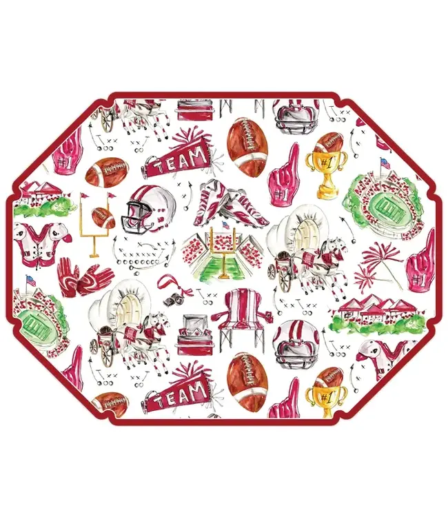 ROSANNE BECK COLLECTIONS Posh Die-Cut Placemat - Hand Painted