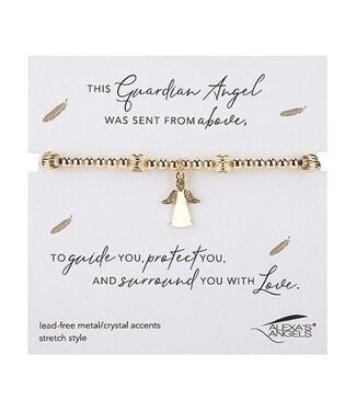 7” Gold Angel Bracelet Stretch