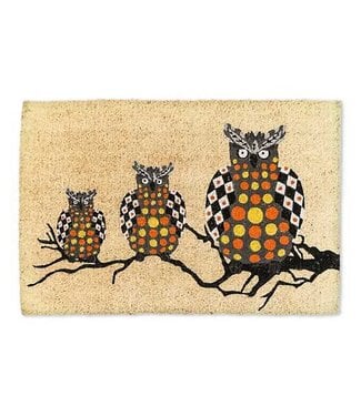 MACKENZIE CHILDS Owl Entrance Mat