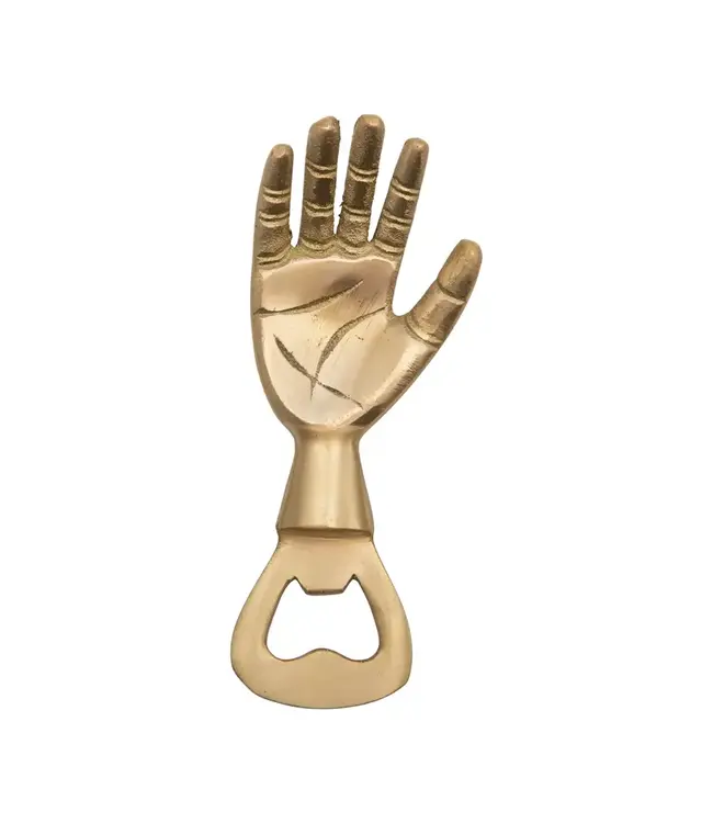 Brass Hand Bottle Opener