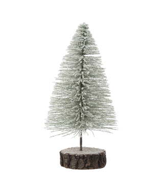 Bottle Brush Tree with Wood Base
