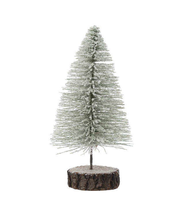 Bottle Brush Tree with Wood Base