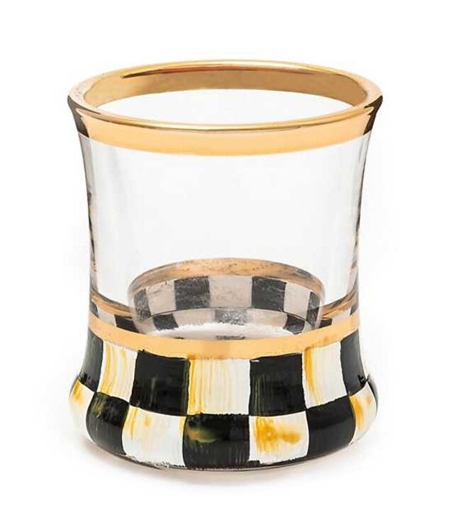 MACKENZIE CHILDS Courtly Check Shot Glass