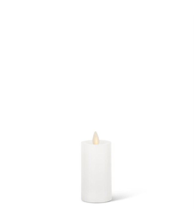 White Wax Luminara Slim Indoor Pillar Candles