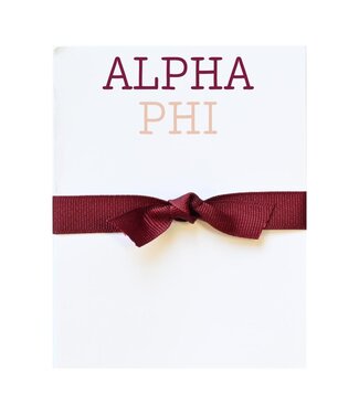 Sorority Colors Greek Mini Notepad