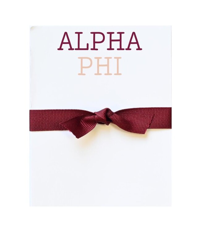 Sorority Colors Greek Mini Notepad
