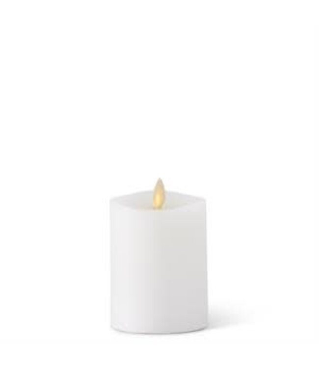 White Wax Luminara Medium Indoor Pillar Candles