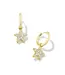 KENDRA SCOTT Jae Star Pave Huggie Earrings