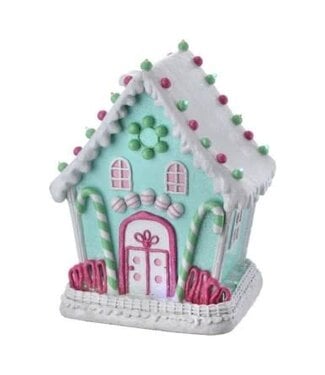 24" Resin LED UL Plug Candy Gingerbread House