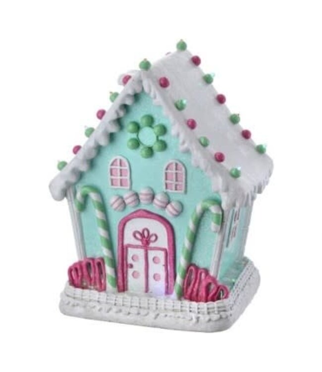 24" Resin LED UL Plug Candy Gingerbread House