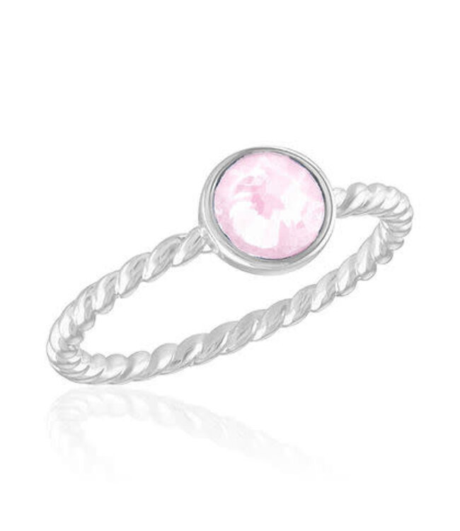 Vintage Rose Twisted Stack Ring