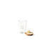 HAPPY EVERYTHING Small Mini Wooden Lid Glass Jar