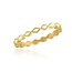 Infinity White Diamond Gold Layers Ring