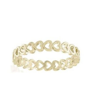 Heart Band Gold Layers Ring