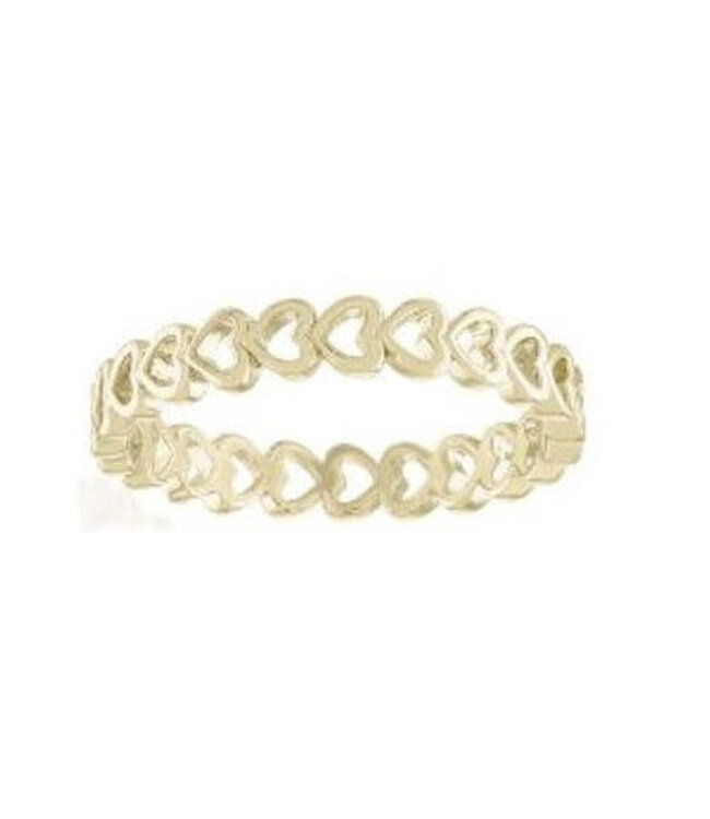 Heart Band Gold Layers Ring