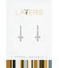 Silver Huggie Layers Earrings