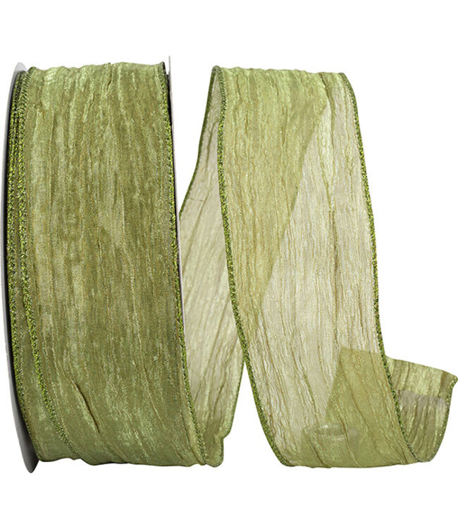 Crushed Mesh Elegance Wired Edge Ribbon