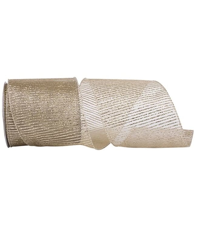 Glitter Petite Bars Sheer Wired Edge