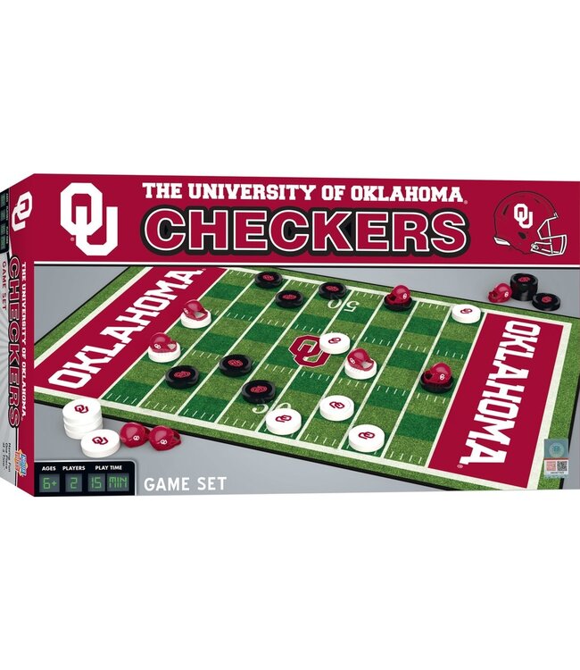 Oklahoma Sooners Checkers Board Game