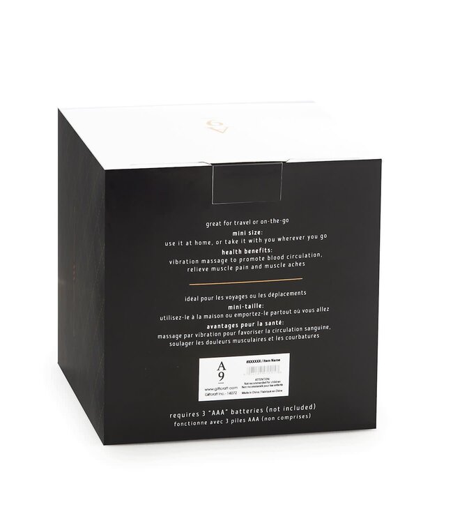 Sleek Black Men's Mini Body Massager