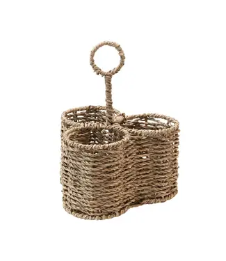Woven Seagrass Cady w/ 3 Sections
