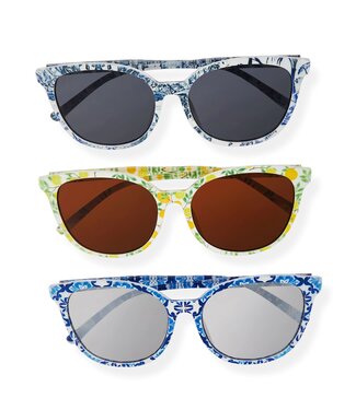 Patterned Sunglasses with Case & Cloth