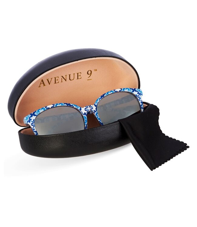 Patterned Sunglasses with Case & Cloth