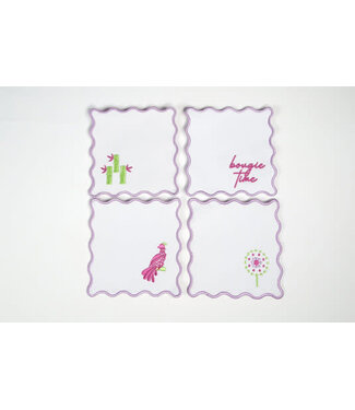 Embroidered Cocktail Napkins