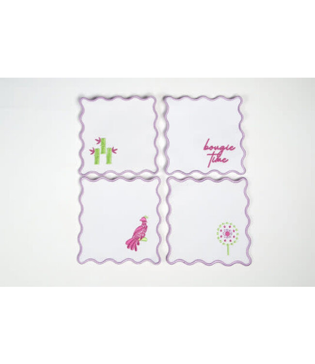 Embroidered Cocktail Napkins