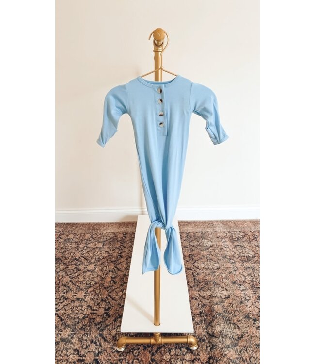 Newborn Knotted Baby Gown and Hat Set