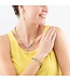 COEUR DE LION Cube Fusion Charm Gold-Rainbow Bracelet