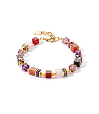 COEUR DE LION Swarovski Crystals, Rhinestone Rondelles Carnelian Bracelet